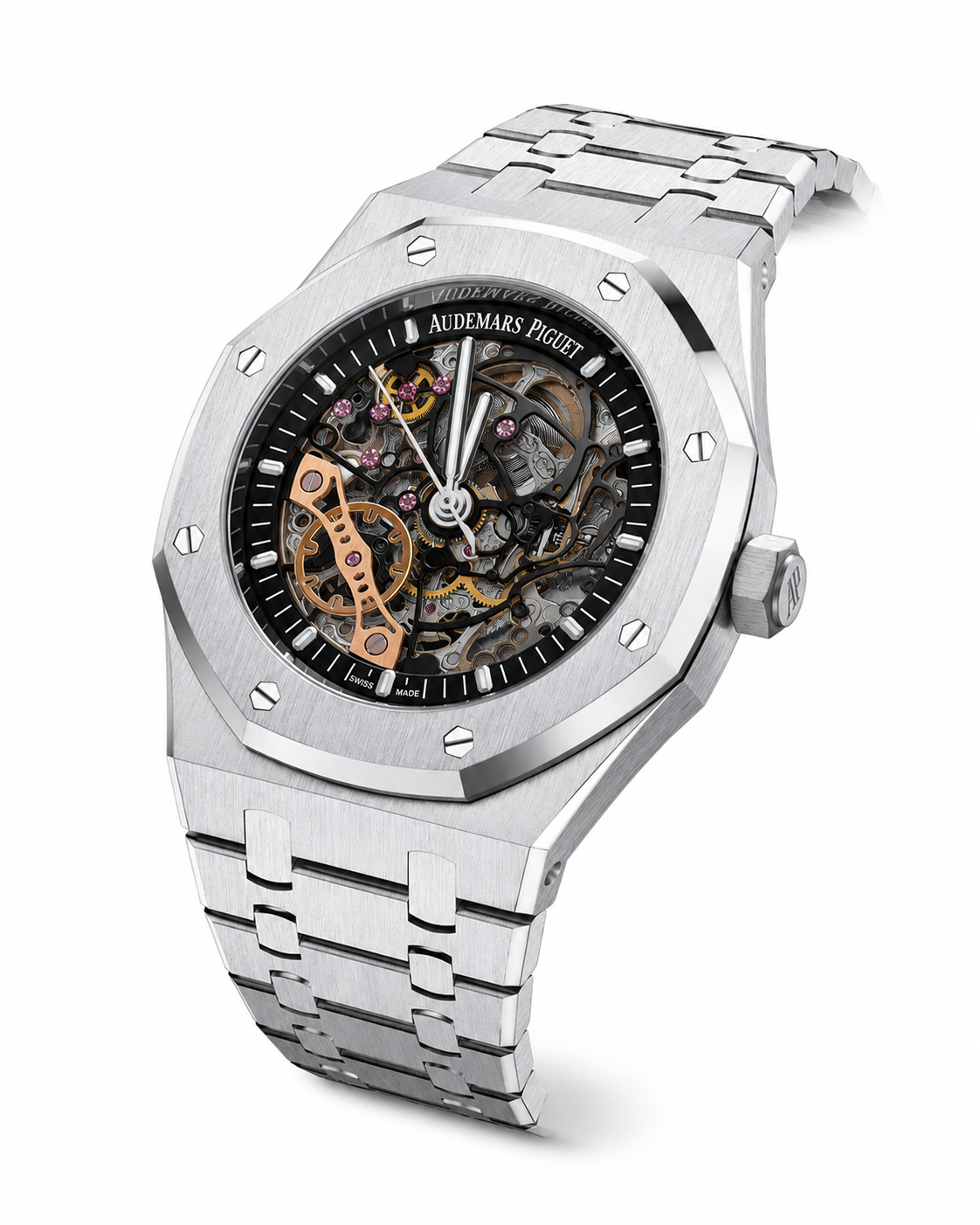 Montre Automatique Squelette Noir | Style Royal Oak | Master Quality