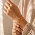 Bracelet Coeur Doré - Bijou Délicat à Offrir