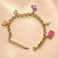 Bracelet Charms Doré Élégance