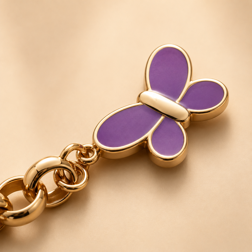 Bracelet Charms Doré Élégance