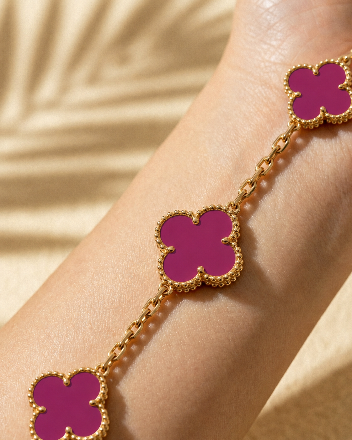 Bracelet Trèfle dore