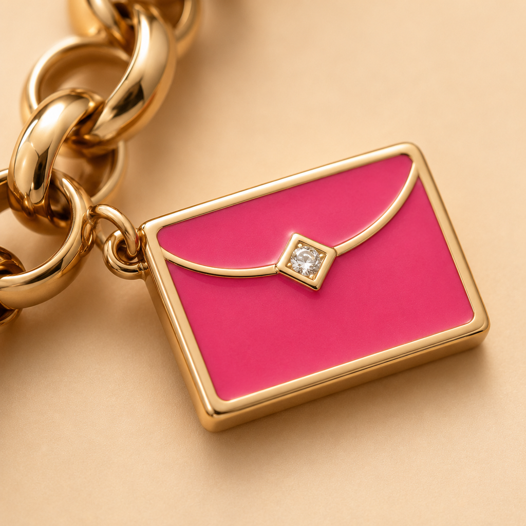 Bracelet Charms Doré Élégance