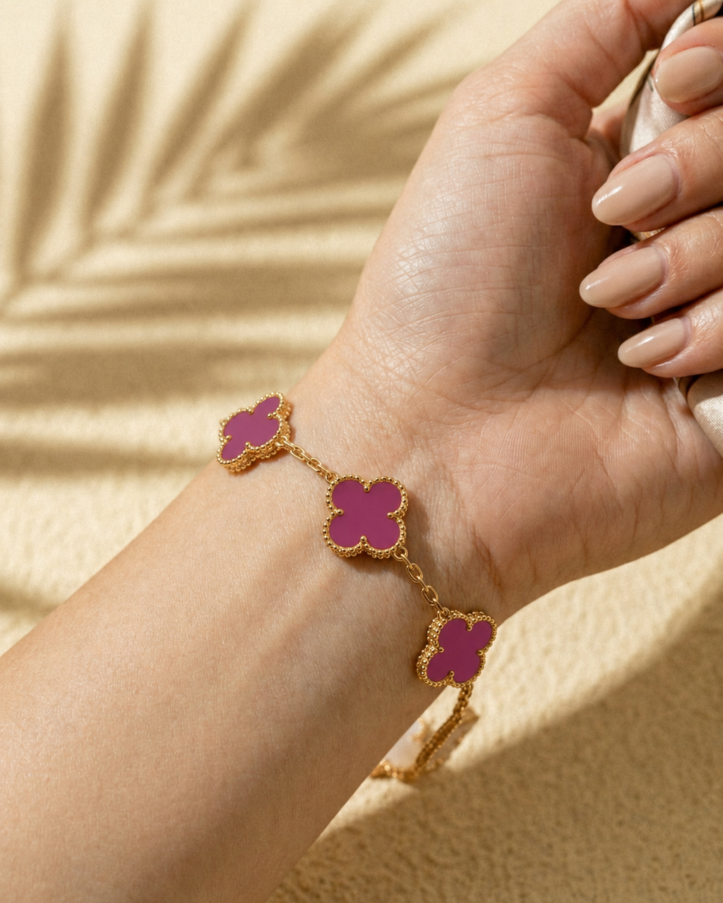 Bracelet Trèfle dore