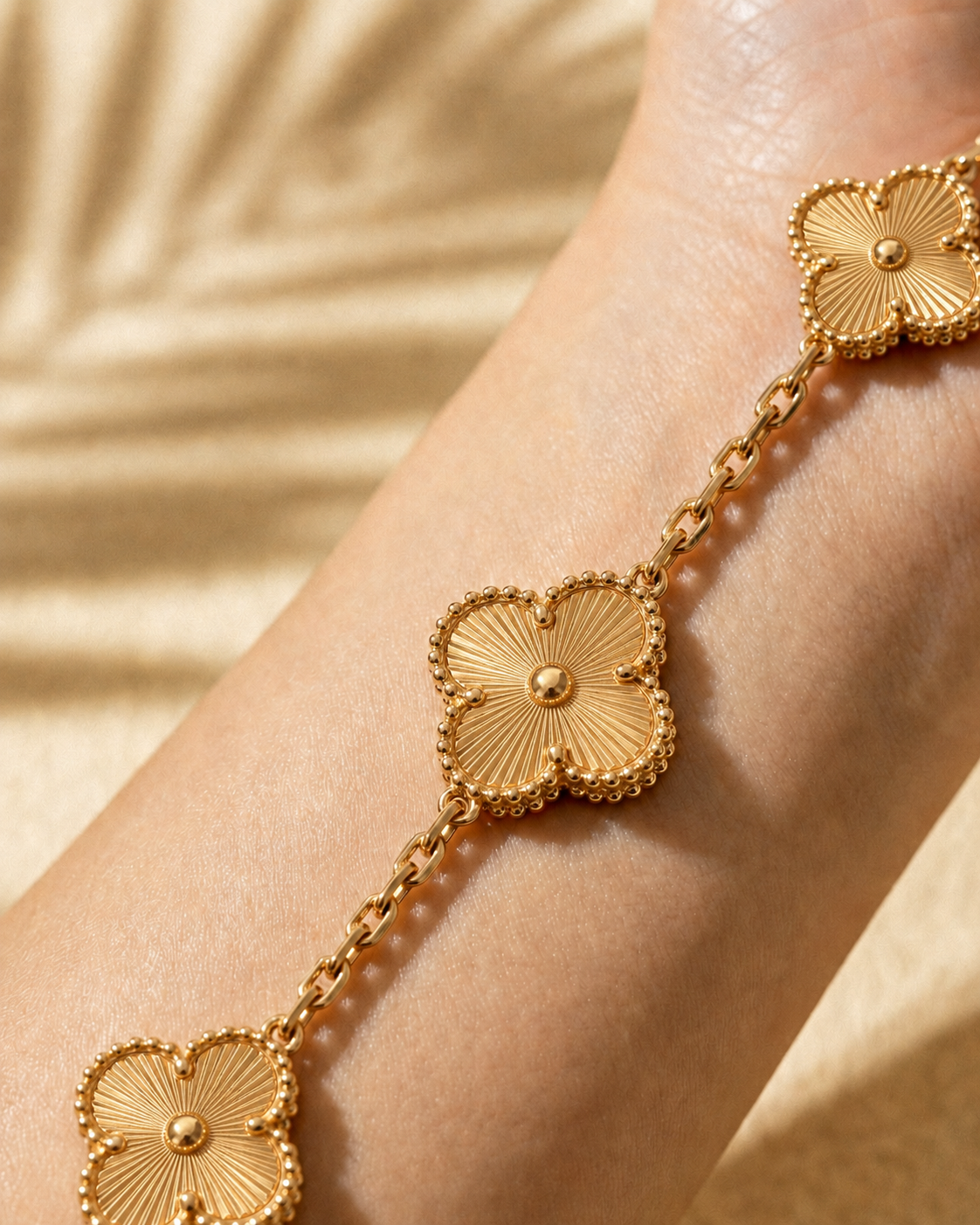 Bracelet Trèfle dore
